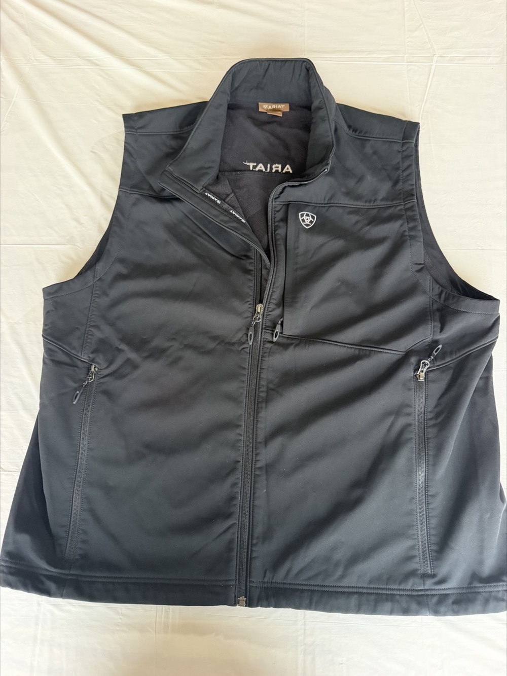 Ariat Black Vernon Soft Shell Water Resistant Vest Size Men’s XXL